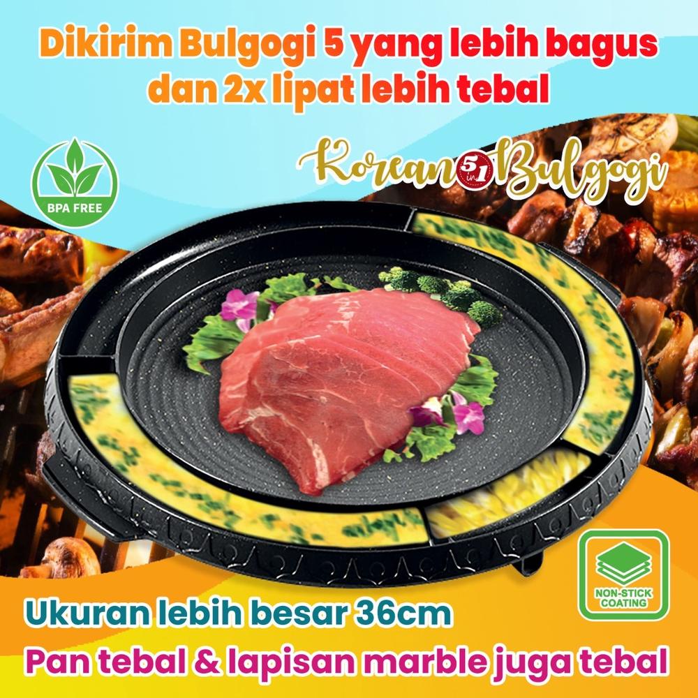Wajan Pemanggang BBQ BULGOGI GM 2150 Grill Korean Pan | Alat Panggang Anti Lengket Masa Kini promo