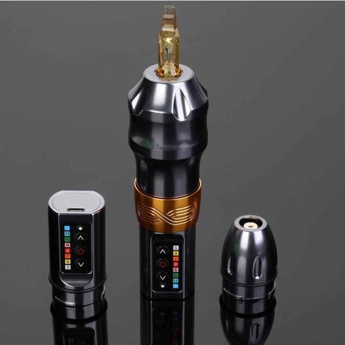 

EXO Wireless Tattoo Machine Kit Powerful Coreless Motor Chargeable