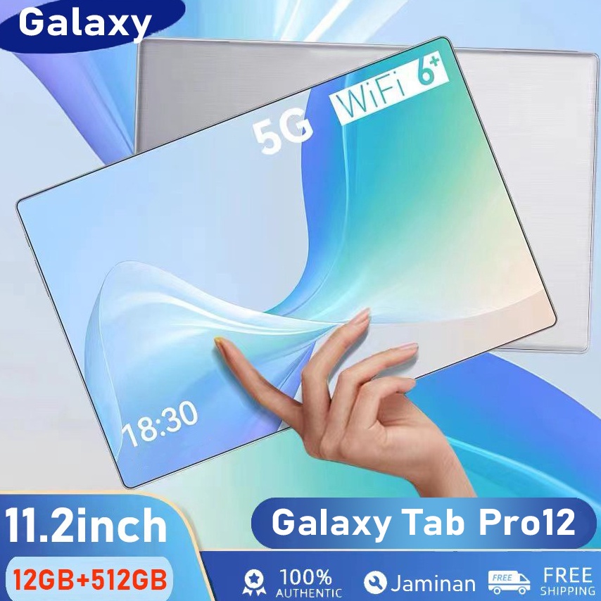 Stock banyak Tablet PC Asli Baru Galaxy Tab Pro11 12GB+512GB Tablet Android 11.2inch Layar Full Screen Layar Besar Wifi 5G Dual SIM Tablet Untuk Anak Belajar hp tablet tab advan Tablet Gaming kantor Tablet Murah tablet murah ZED