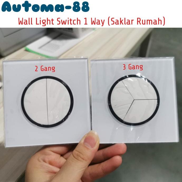 Saklar Lampu Rumah inbow 2 3 4 Gang 1 arah way tombol bulat minimalis