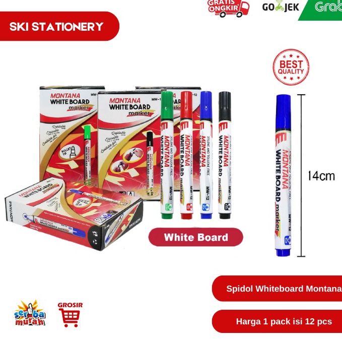 

Promo!! Spidol Whiteboard Montana / Spidol Papan Tulis / Spidol Murah / Spidol Grosir Montana 74