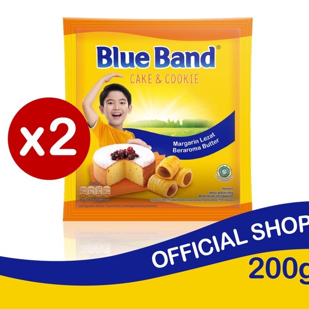 

VKLY4164 ✔✔SALE✔✔ Blue Band Cake & Cookies Margarin Bahan Kue (2 x 200 gr)