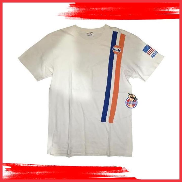 

(VIN) VINTAGE TSHIRT MOTOR GULF OIL INTERNATIONAL