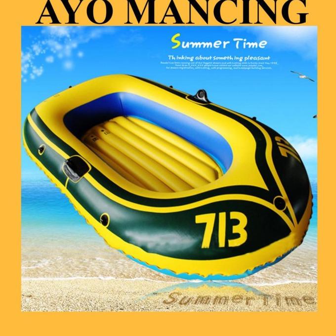 (terlaris) perahu karet mancing danau perahu karet kolam pvc rubber