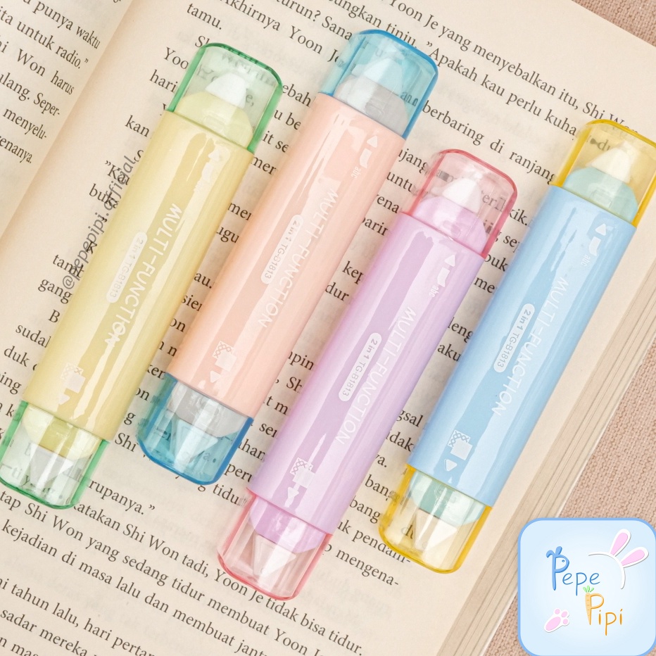 

➶Stok Banyak← Tip-X Kertas & Lem Twingo Multi-Function TG-B1813 2in1 2 in 1Glue Tape Lem Kertas Correction Tape Tip x Tipex Kertas Tip-Ex Penghapus Pulpen Tipe X R48 ✯