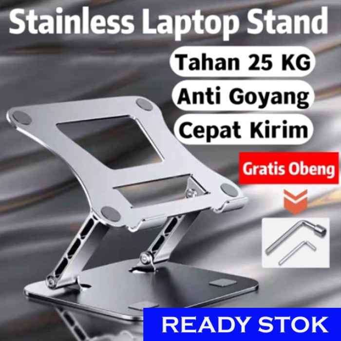 Penyangga Tatakan Laptop Aluminium Laptop Stand Foldable Dudukan Laptop Holder/Stand Portable