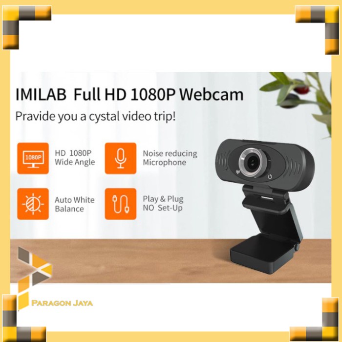 Webcam Kamera Laptop PC Imilab Webcam 1080P Full HD Imilab Web Camera Built-in Microphone