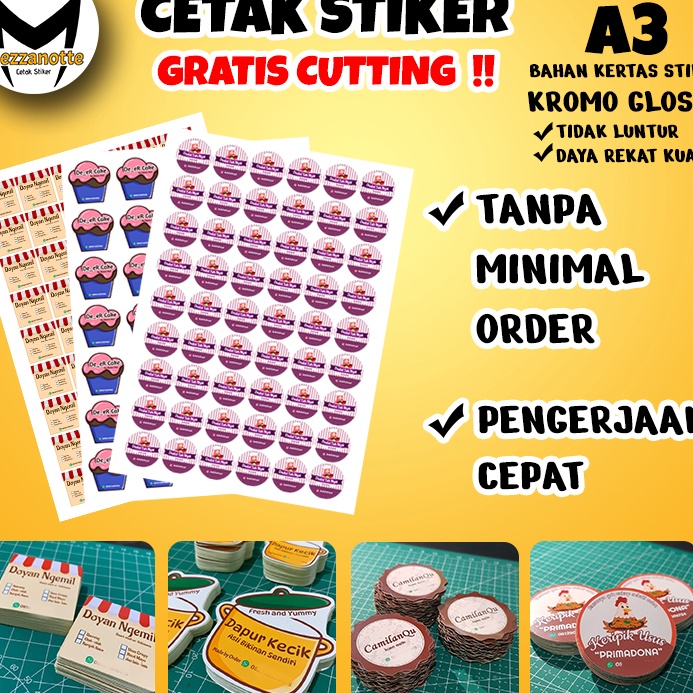 

PWZF4815 Dijamin Ori Cetak Stiker (TANPA MINIMAL ORDER) Label Kemasan Print dan Cutting Bahan Stiker Kromo ukuran A3