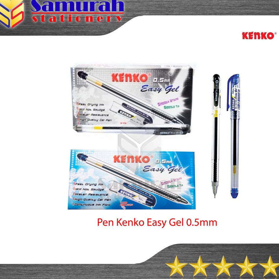 

QNCS2995 9.9 BRANDS FESTIVAL Pen Gel Kenko Easy Gel 0.5 mm / Pen Gel Cair 0.5mm / Pulpen Cair Kenko .05 mm / Pena Lancip Cair Gel