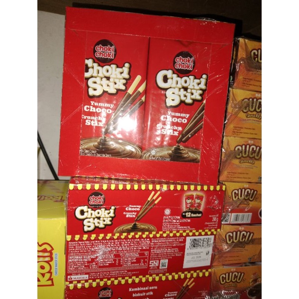 

CHOKI STIX/JAJANAN 2000 ISINYA BANYAK/STIK BERLAPIS COKLAT