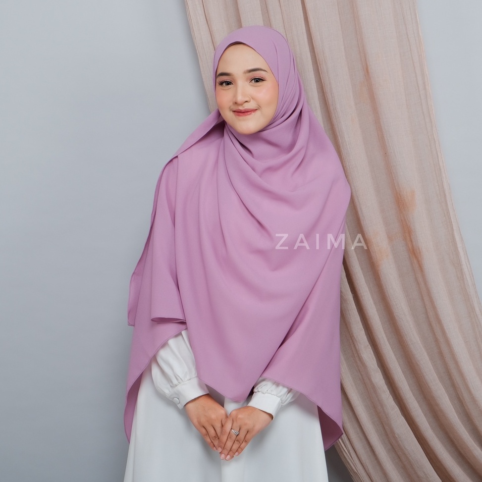 Pashmina Syari Jumbo Premium 200 x 100 Jilbab Kerudung Diamond Crepe Lebar Tebal Panjang Nayla Zaima
