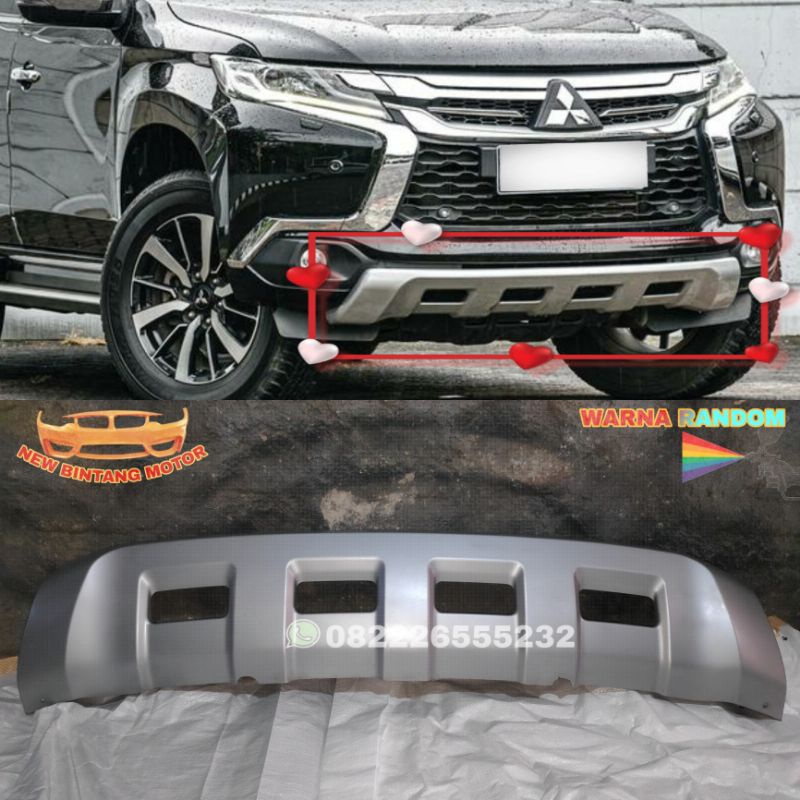 Cover bumper depan pajero sport 2017-2019 100% Ori