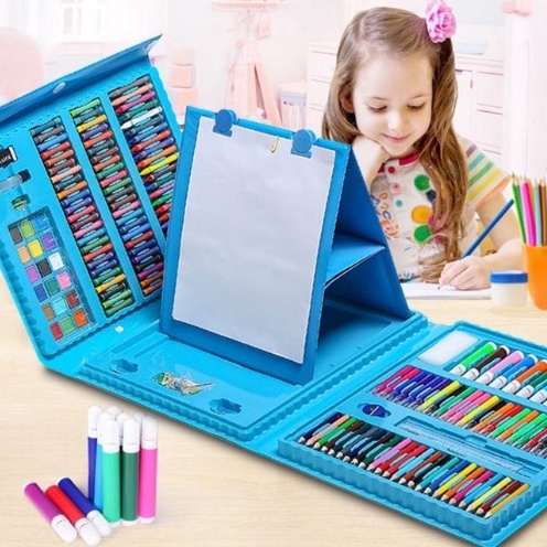 

[Miliki Segera] (KEYA) Pensil Warna Crayon Set 208 Pcs Alat Menggambar Mewarnai Anak 75