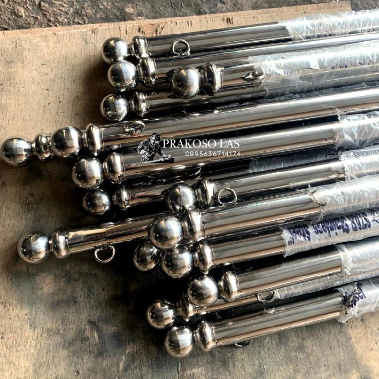 Termurah Tiang Bendera Stainless/Tiang Bendera Jalan/Tiang Bendera Promo Qdm498