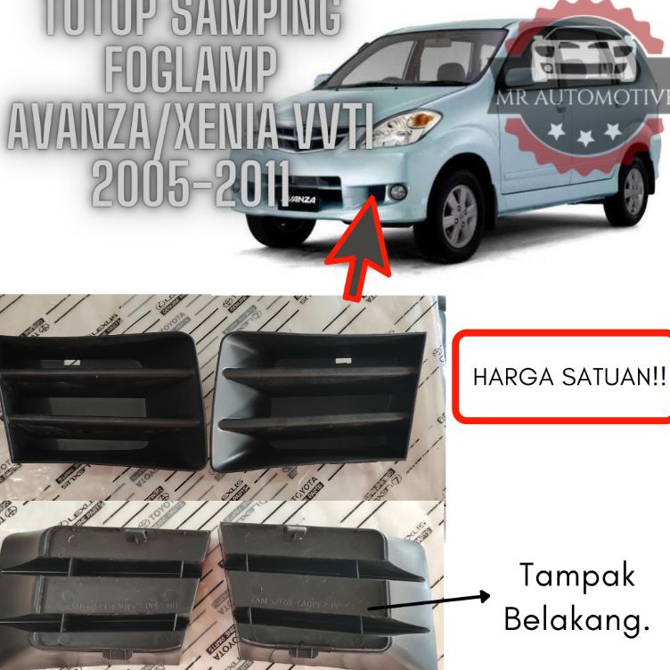 ➴ Cover Tutup Samping Foglamp Avanza/Xenia VVTI 2005-2011 ❇ ➠