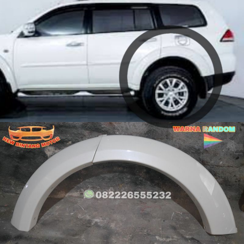 Over fender pajero sport 2010-2014 belakang kiri 100% Ori