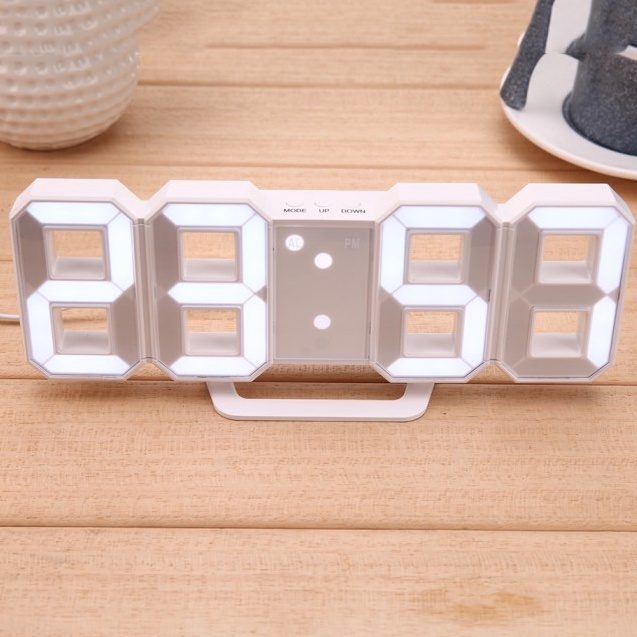 ✓ Jam Meja LED Digital Clock Murah / Jam Meja Digital / Jam Meja LED - Puith/Biru
