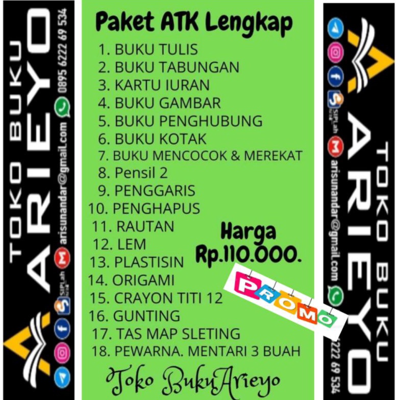 

Sale ORI|PAKET ATK LENGKAP - ALAT TULIS SEKOLAH|TK-PAUD-RA-KB-TPA J0J