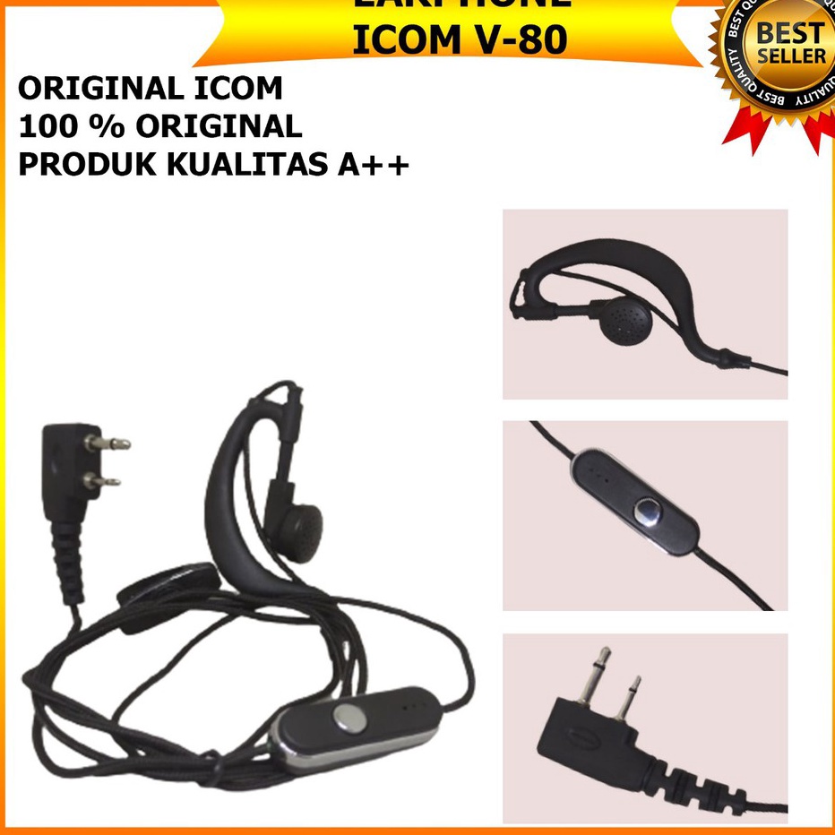 LPL918 Earphone HT ICOM V80 Headset ICOM V-80 Handfree HT I-COM V 80 ===