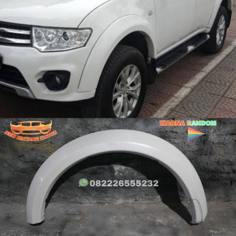 Over fender mitsubisi pajero sport 2010 2014 kiri 100% Ori