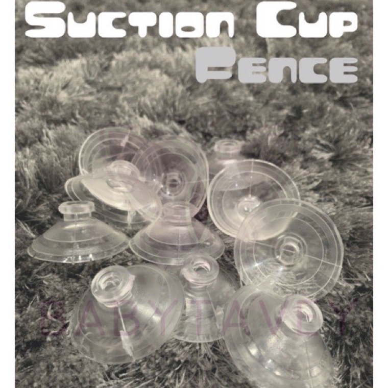 B053 PREMIUM QUALITY. Suction cup panel utk pagar parklon/coby haus fence/ ibebe. Tempelan pagar cob