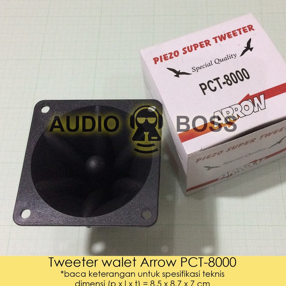 ➟FcI Tweeter Walet Arrow PCT 8000 / Tweeter Wallet Piezzo Arrow PCT-8000 ✴ ★★★