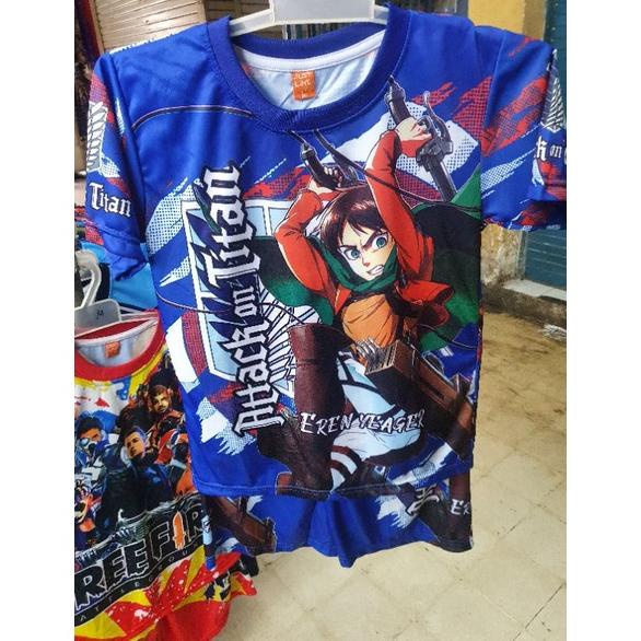 Trending Setelan Anak Attack On Titan Aot Eren / Baju Anak / Kids