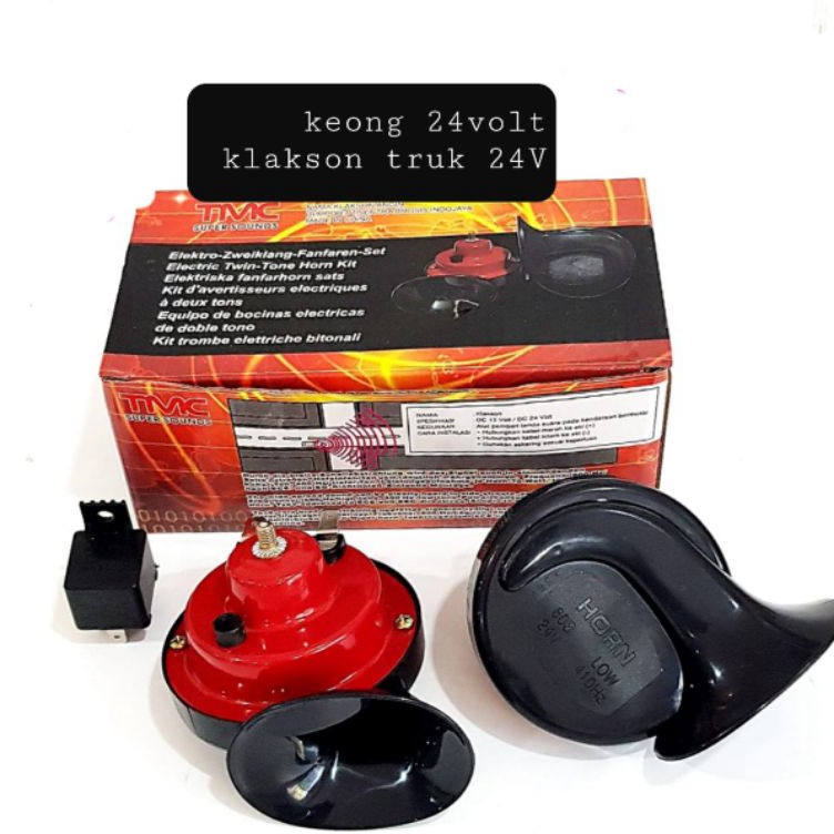 Model terkini klakson 24V klakson keong 24volt klakson mobil truk 24Volt snail horn 24V o Paling Dic