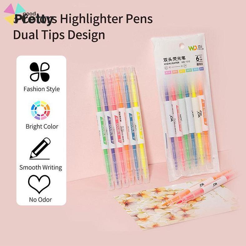 

Diskon Warna Berkepala Dua Stabilo 6-Warna Penanda Garis Kunci Spidol Grafiti Miring Kepala Pena Cat Air - Pd
