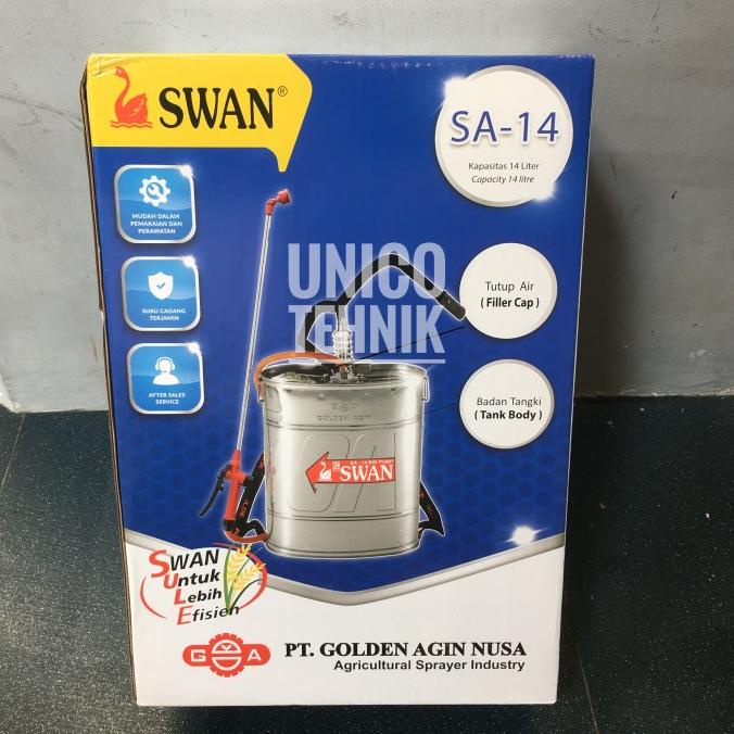 SALE Sprayer swan 14 liter stanless steel manual Termurah