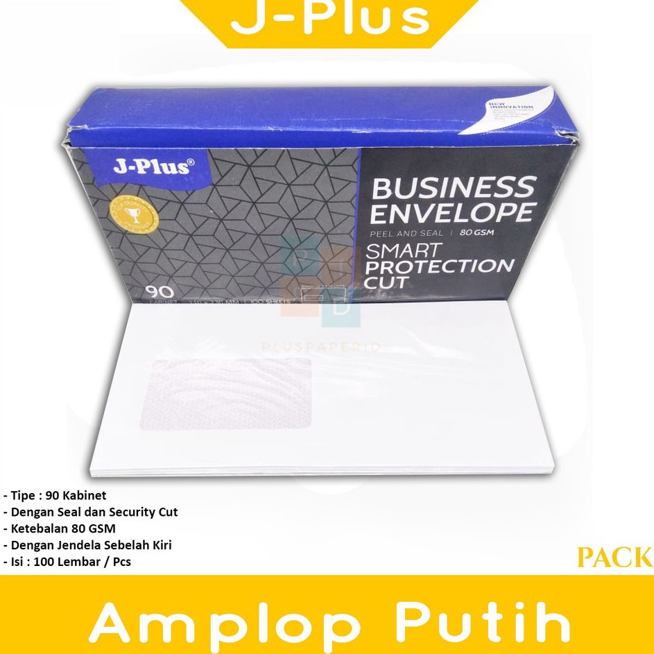 

Terkini❄ JPLUS - Amplop Putih Jendela Kiri No.90 Biru - Pack E79