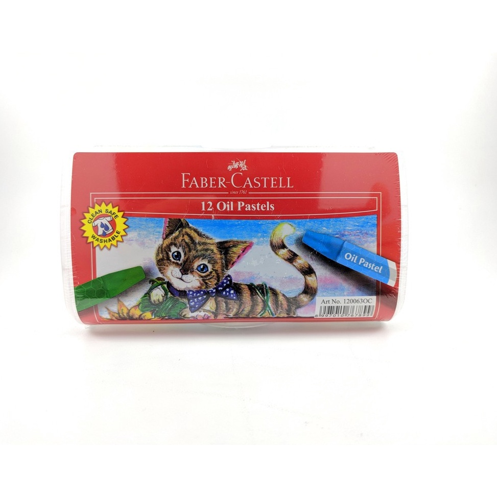 

fgyl -37 Crayon / Krayon Oil Pastel - Faber Castell 12 Warna Box Transparan MURAH WTL