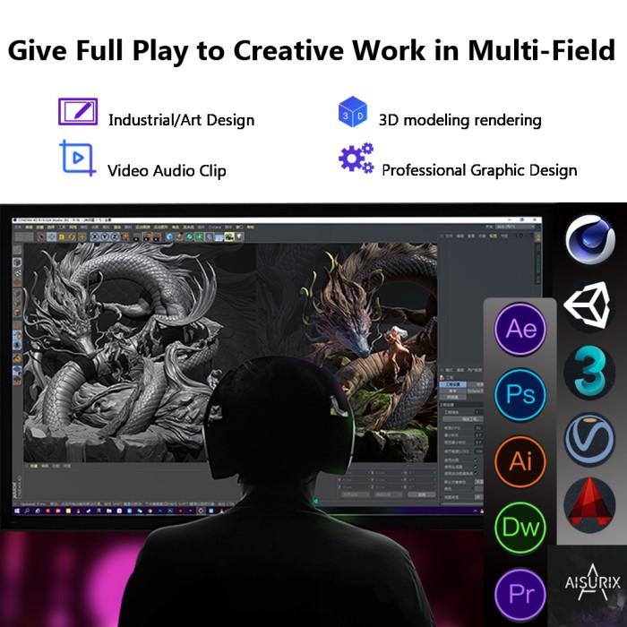 TERLARIS AISURIX VGA CARD RX 560XT 8GB AMD DDR5 256BIT GPU RADEON VIDEO CARD