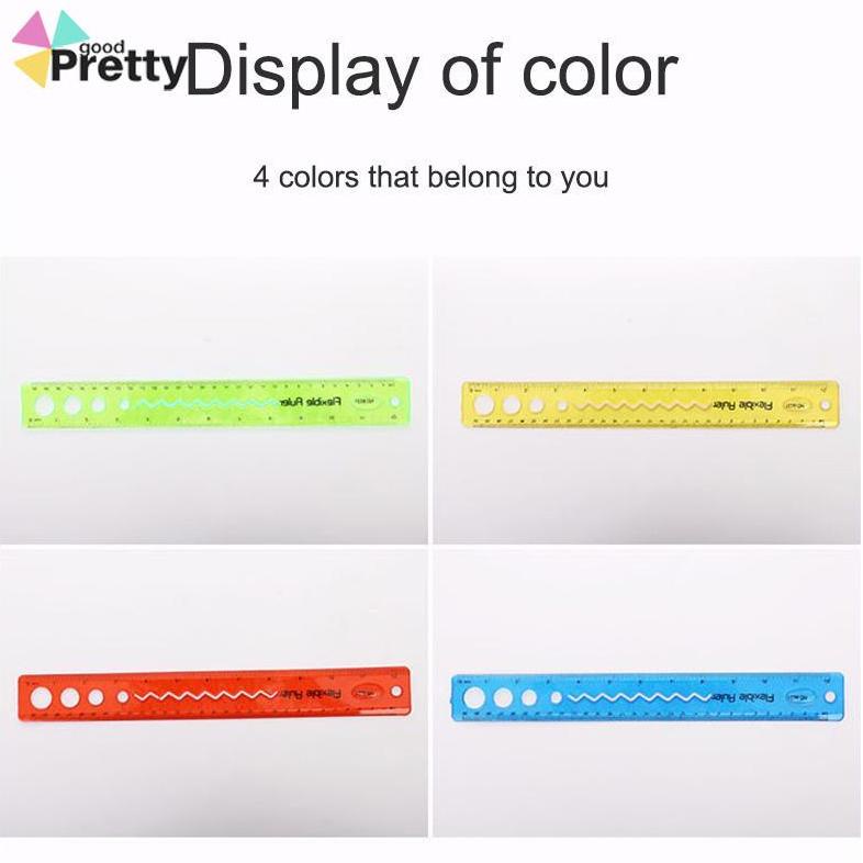 

Terbaru 30Cm Penggaris Lunak Dilipat Portabel Flexible Ruler Alat Tulis - Pd