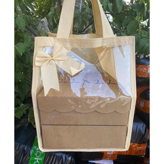 

TERBARU HARGA LUSIN ISI 12 BIJI -TAS HAJATAN MIKA TEBAL PREMIUM DI KELASNYA 0.25 MM SIZE 22X22X30CM