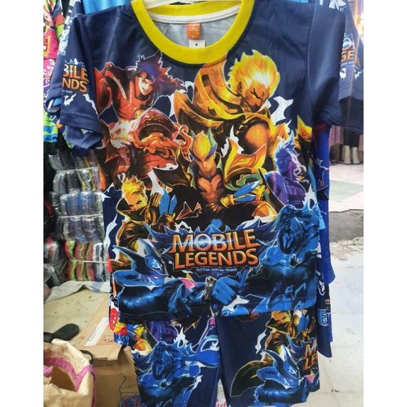 Viral Setelan Kaos/Baju Anak Mobile Legend Kids Ml Murah