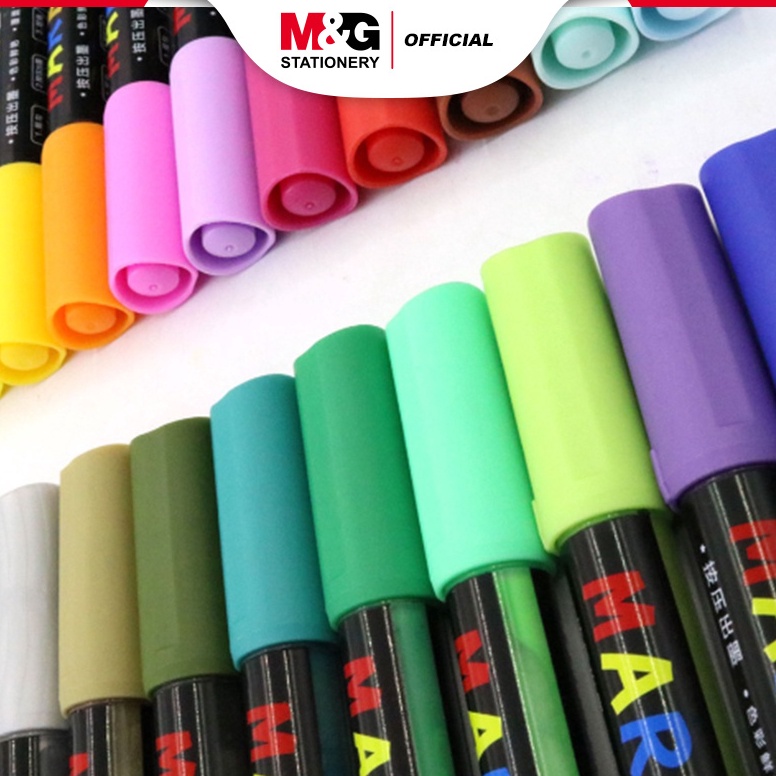 

Promo baru M&G Acrylic Marker 28 Pilihan Warna Marker Multifungsi Segala Permukaan Paint Marker Spidol Akrilik dan 5Warna & 28Warna set
