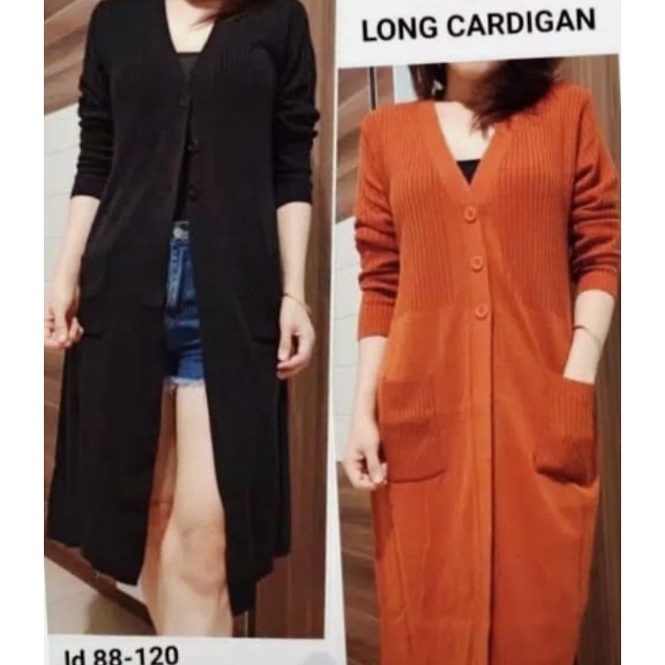 ✶Ready Stock,,✶ Cardigan Rajut Long Cardy Kancing Outerwear Wanita