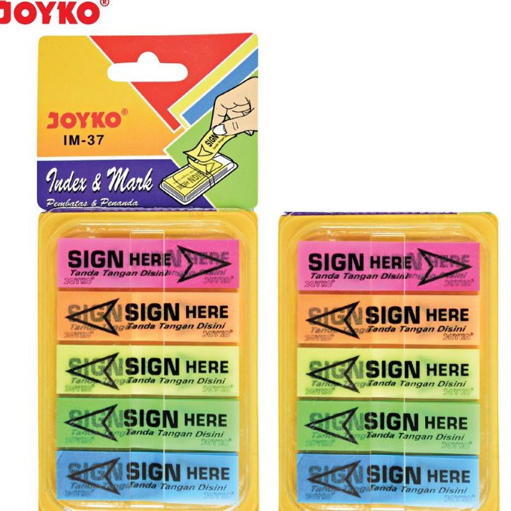

Murah➘ Index & Mark / Pembatas / Penanda Joyko im-37 / Sign here V35