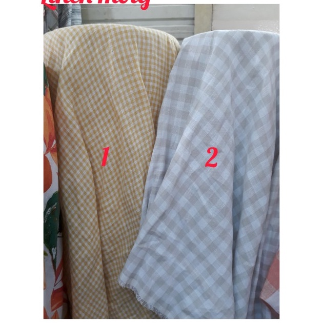 Kain linen motif linen import linen murni Bahan linen motif Katun