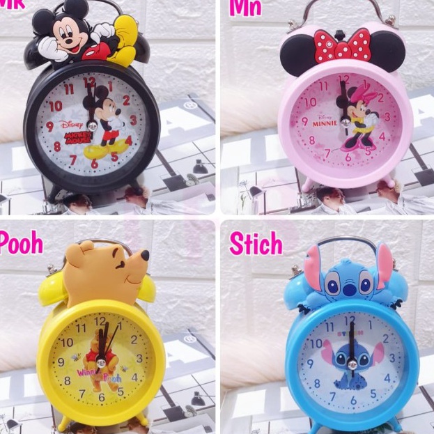 JAM WEKER BEKER ALARM KRING MOTIF ANAK PEREMPUAN HELLO KITTY MINI