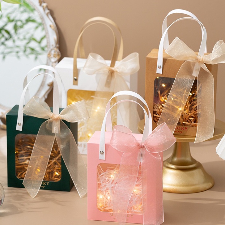 

Terbaru premium paper bag hampers gift box - goodie bag - kotak mika kado hadiah H49