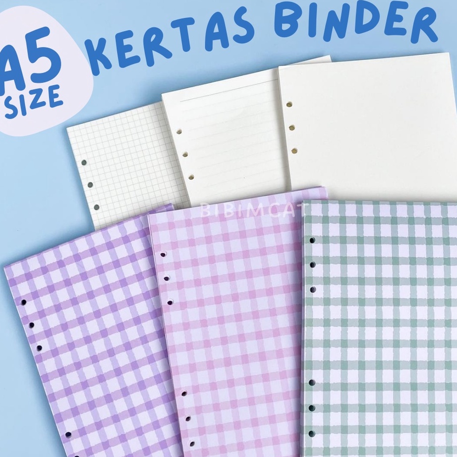 

CHPH1340 XC26619 (A5 Size) Kertas Binder File Organizer Ukuran A5 6 Ring