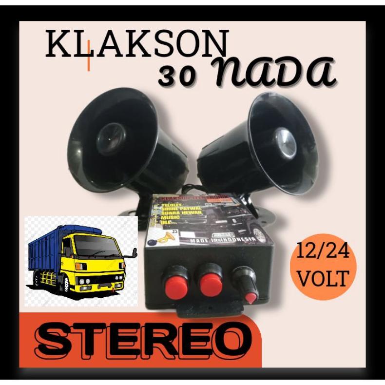 TERBARU KLAKSON TELOLET 12 VOLT 24 VOLT ELEKTRONIK KLAKSON MOBIL MOTOR