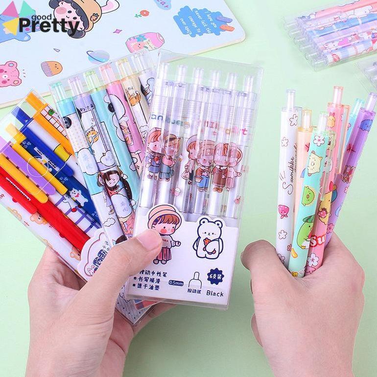 

Termurah Enam Pena Netral Kreativitas Kartun Lucu Alat Tulis Sekolah Dasar - Pd