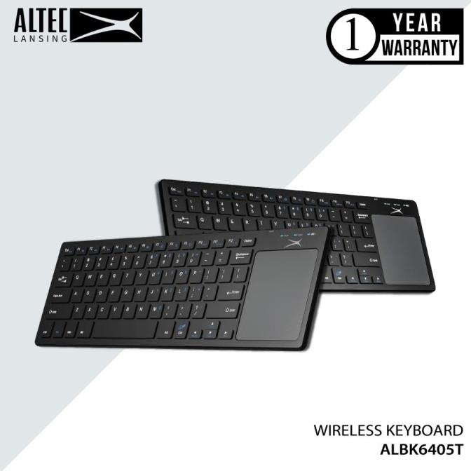 Altec Lansing Albk6405T Keyboard Wireless Slim With Touchpad