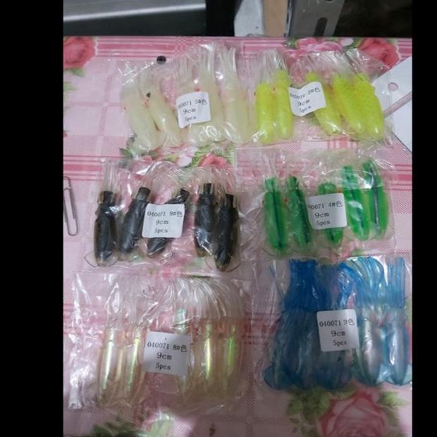 Terbaik Umpan Karet Cumi Sotong 9 Cm Isi 5 Lure Cumi Karet Sotong Karet