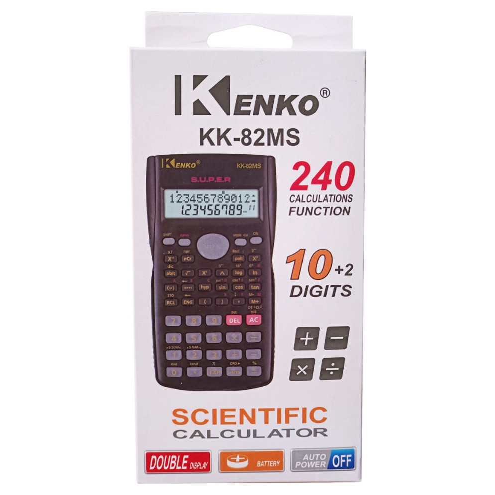 

Model Baru.. Kalkulator Kenko KK-82MS/KK-82MS-D/KK-82MS-D Warna Calculator Scientific 78