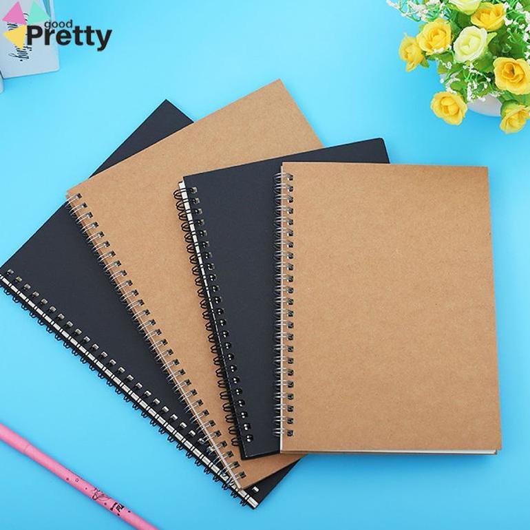 

Terbaik A5 Kraft Paper Coil Book Simple Student Notebook Meeting Notepad Buku Akuntansi Portabel - Pd