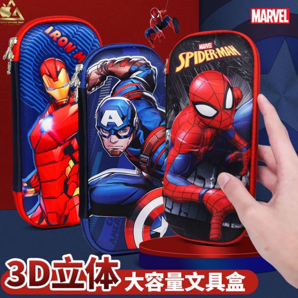 

Hot Sale.. Kotak Pensil Anak Eva 3D Timbul Super Hero Marvel Spiderman Iron Man Captain America Disney Perempuan Cowok Cewek Tempat Pencil Case Box 4D Keren Kartun Souvenir Gift Hadiah Ultah Ulang Tahun QC0